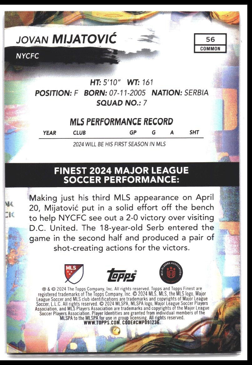 2024 Finest MLS #56 Jovan Mijatović