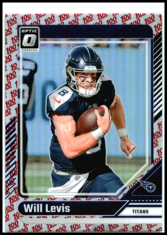 2024 Donruss Optic 100 Emoji Prizm #189 Will Levis Tennessee Titans