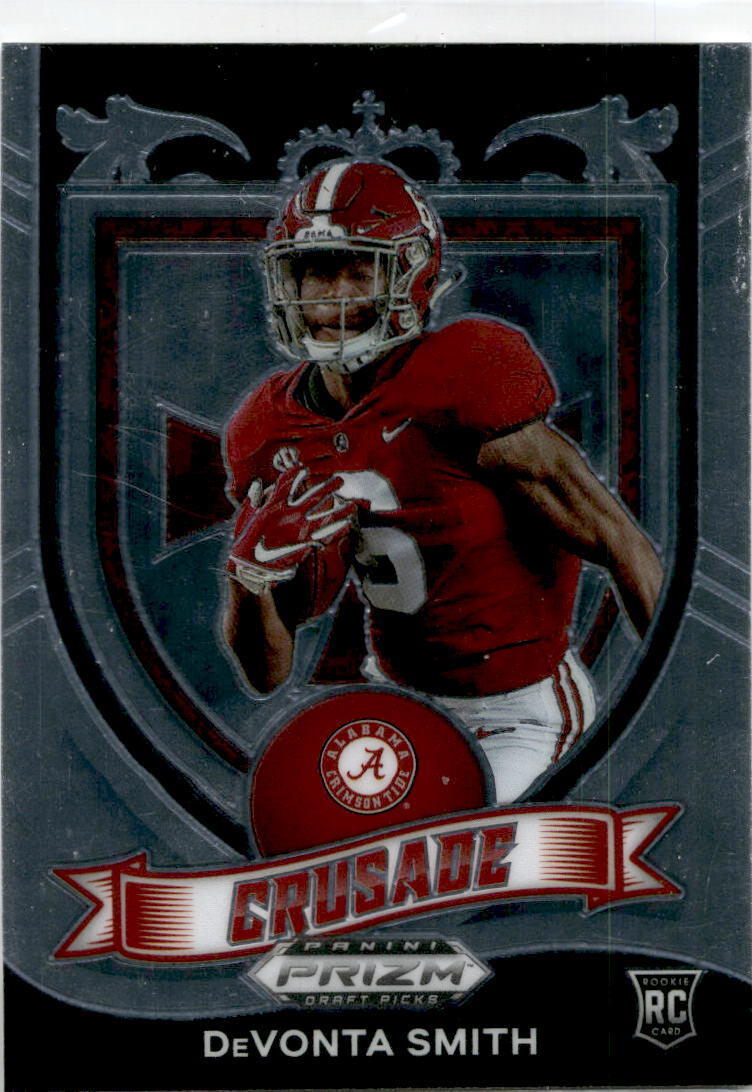 2021 Panini Prizm Draft Picks Crusade #165 DeVonta Smith RC  Crimson Tide /Eagle