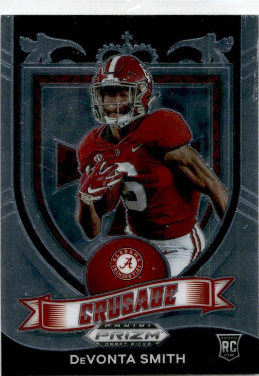 2021 Panini Prizm Draft Picks Crusade #165 DeVonta Smith RC  Crimson Tide /Eagle