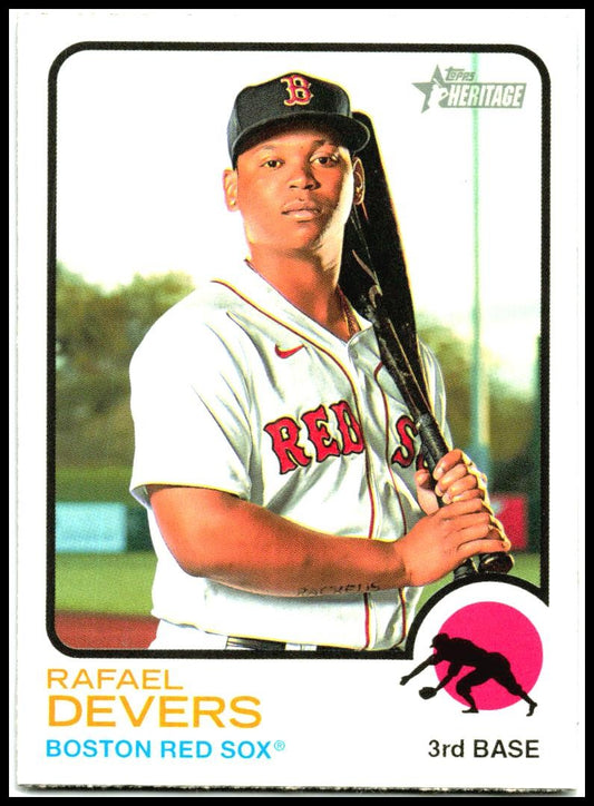 2022 Topps Heritage #34 Rafael Devers Boston Red Sox