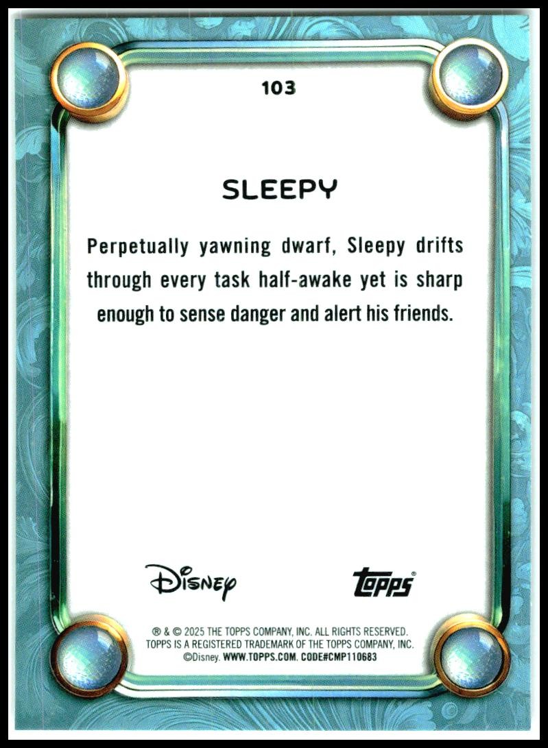 2025 Topps Disney Wonder #103 Sleepy
