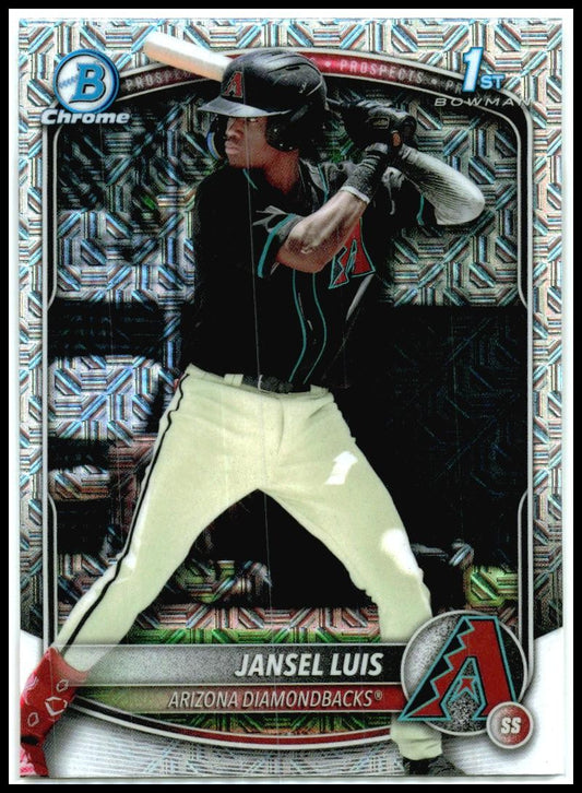 2025 Bowman Chrome Prospects Mojo Refractor #BCP-84 Jansel Luis Arizona