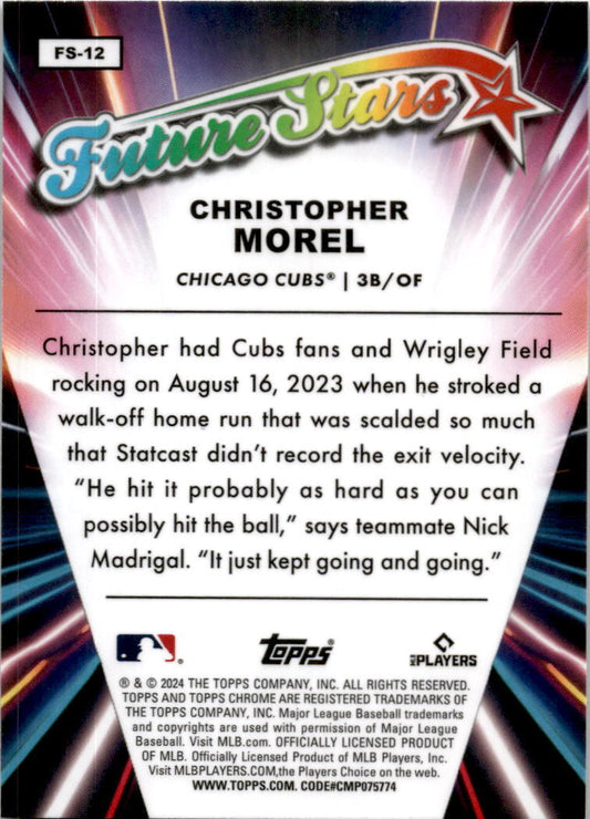 2024 Topps Chrome Future Stars #FS-12 Christopher Morel Chicago Cubs