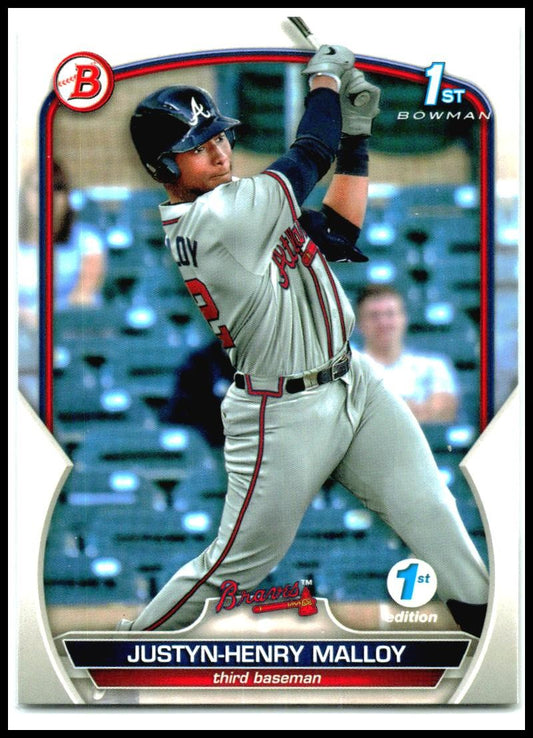 2023 Bowman 1st Edition #BPPF-51 Justyn-Henry Malloy Atlanta Braves