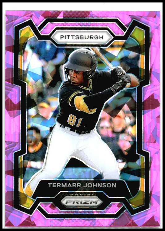 2024 Panini Prizm Pink Ice Prizms #199 Termarr Johnson Pittsburgh Pirates