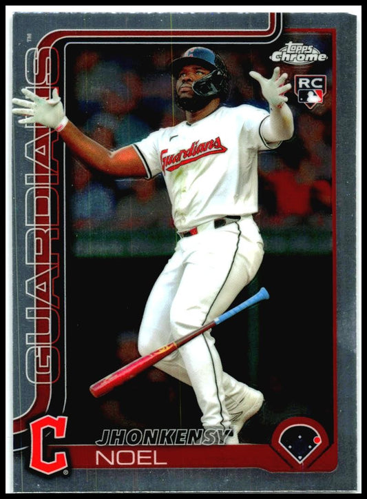 2025 Topps Chrome #291 Jhonkensy Noel Rookie Cleveland Guardians