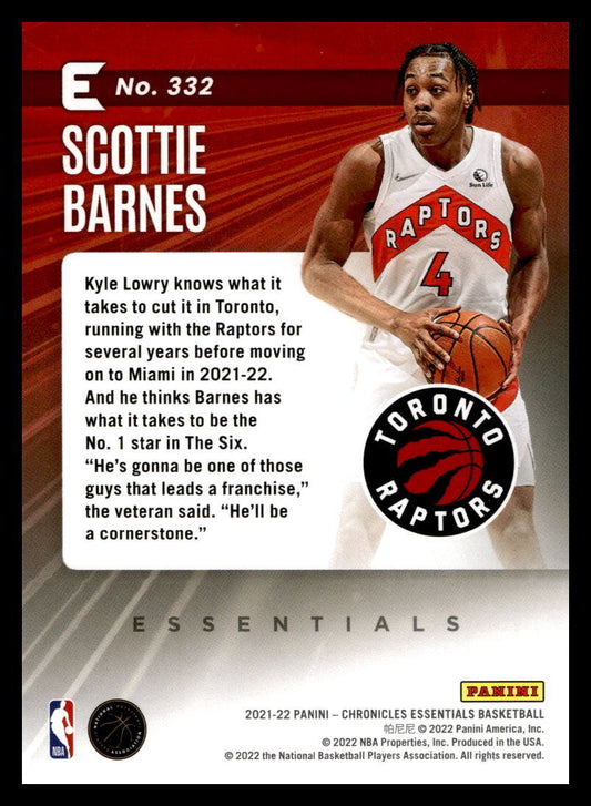 2021 Panini Chronicles #332 Scottie Barnes