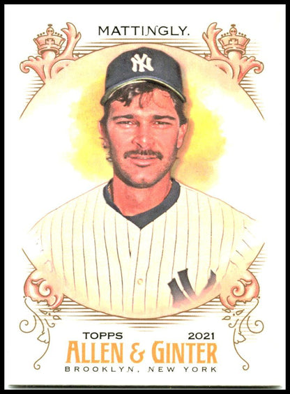 2021 Topps Allen & Ginter Silver Portrait #197 Don Mattingly New York Yankees