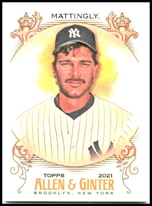 2021 Topps Allen & Ginter Silver Portrait #197 Don Mattingly New York Yankees