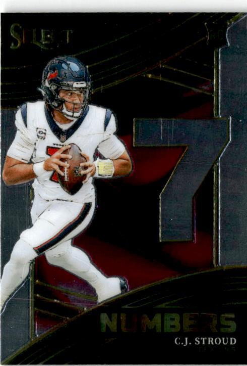 2023 Panini Select Select Numbers #NMB-CST C.J. Stroud Houston Texans