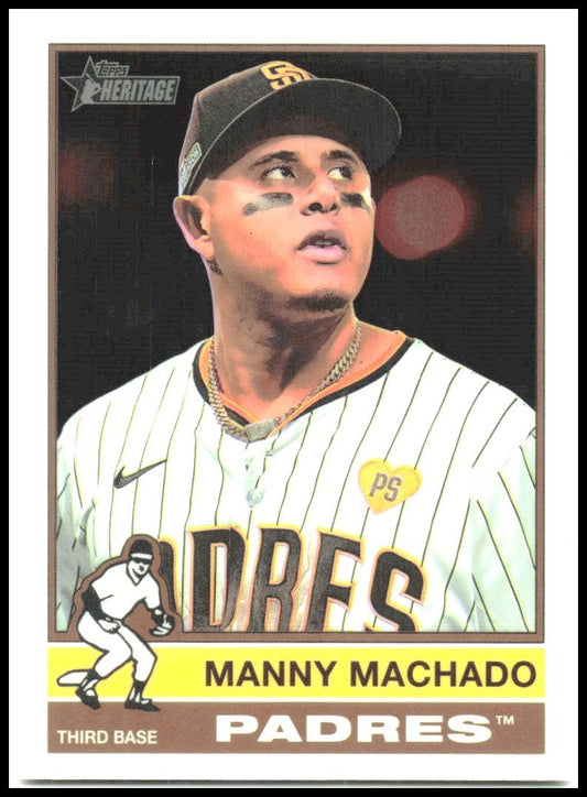 2025 Topps Heritage Chrome #330 Manny Machado Padres
