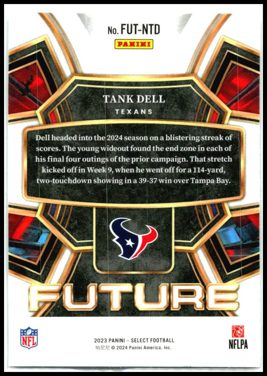 2023 Panini Select Select Future #FUT-NTD Tank Dell Houston Texans