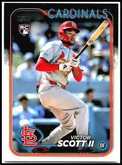 2024 Topps Update #US2 Victor Scott II Rookie St. Louis Cardinals
