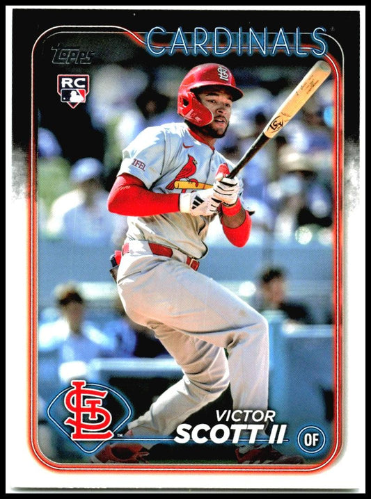 2024 Topps Update #US2 Victor Scott II Rookie St. Louis Cardinals