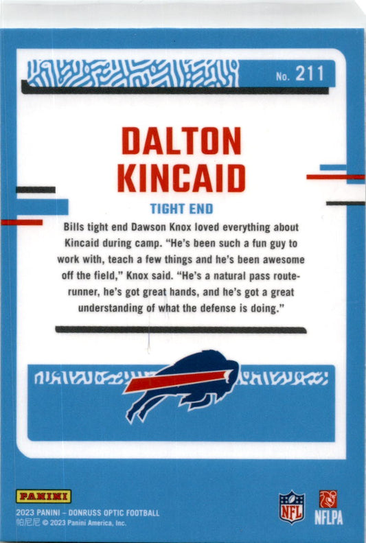 2023 Donruss Optic #211 Dalton Kincaid Buffalo Bills