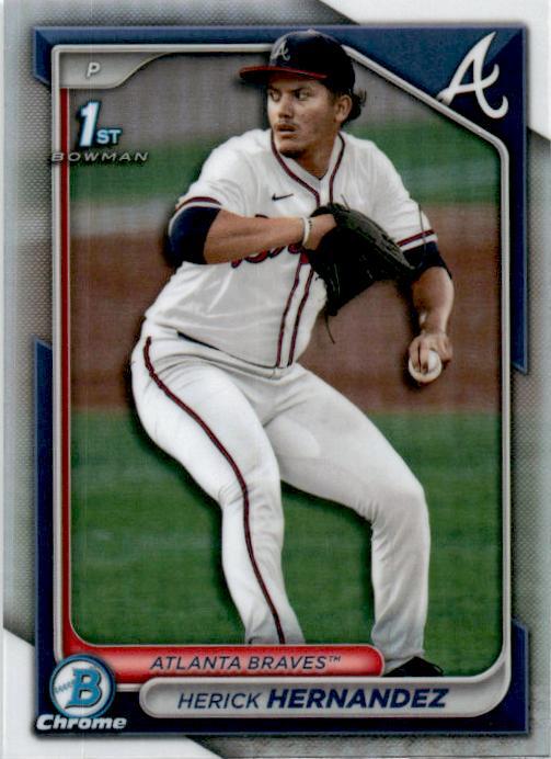 2024 Bowman Draft Chrome Refractor #BDC-145 Herick Hernandez Atlanta Braves