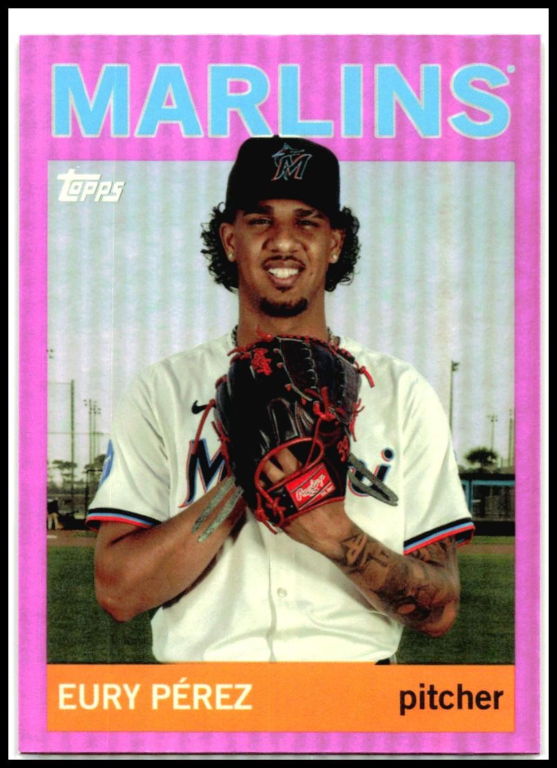 2025 topps archives Pink #39 Eury Pérez