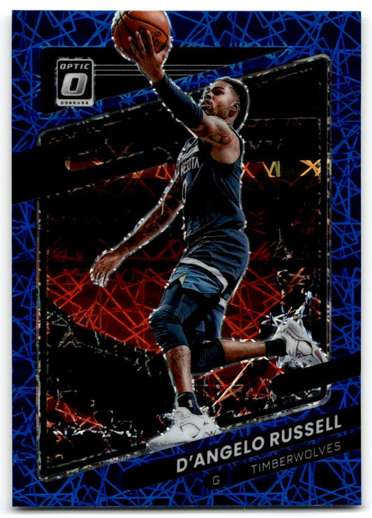 2021-22 Blue Velocity Prizm D'Angelo Russell Minnesota Timberwolves #56