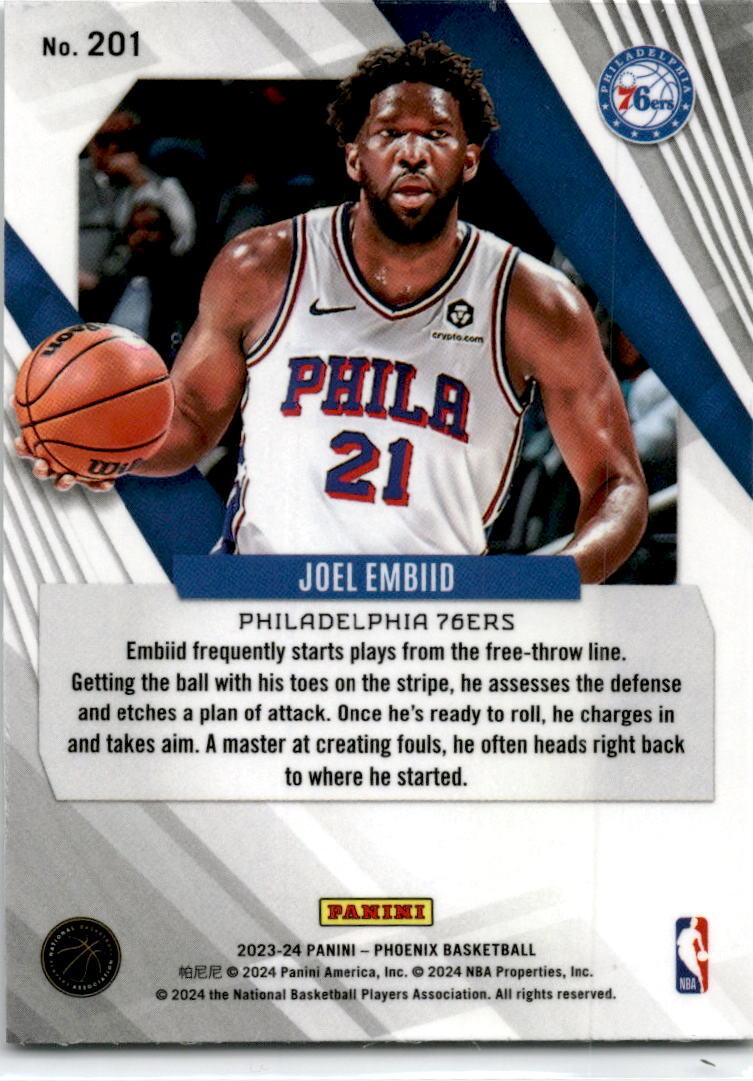 2023-24 Panini Phoenix #201 Joel Embiid Philadelphia 76ers