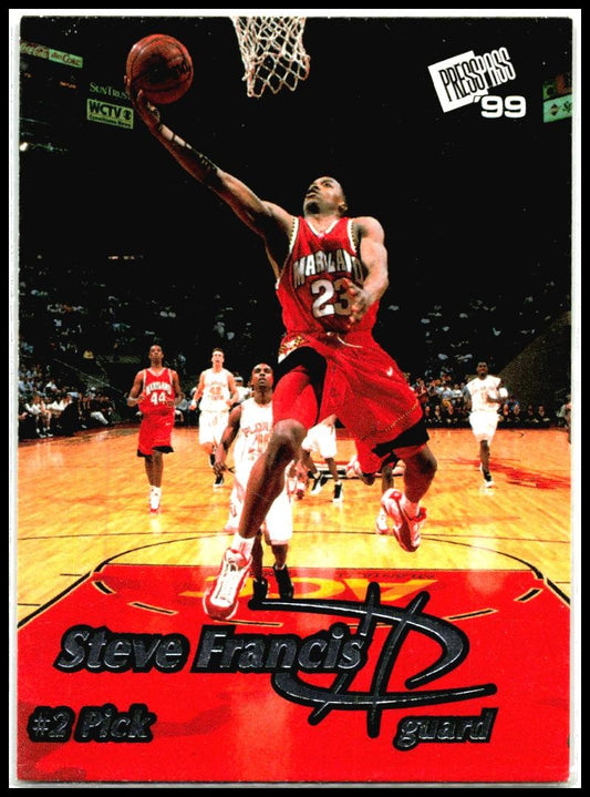 1999 Press Pass #2 Steve Francis Maryland Terrapins