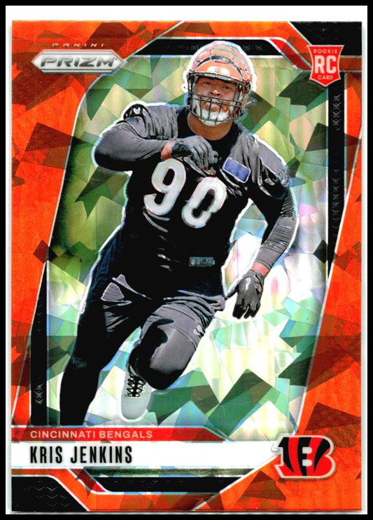 2024 Panini Prizm Orange Ice #364 Kris Jenkins Rookie Cincinnati Bengals