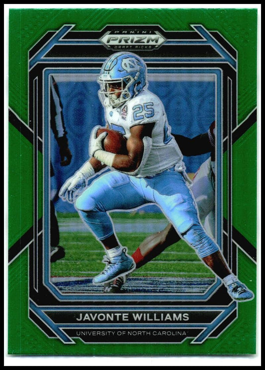 2023 Panini Prizm Draft Picks Prizms Green #48 Javonte Williams Dallas