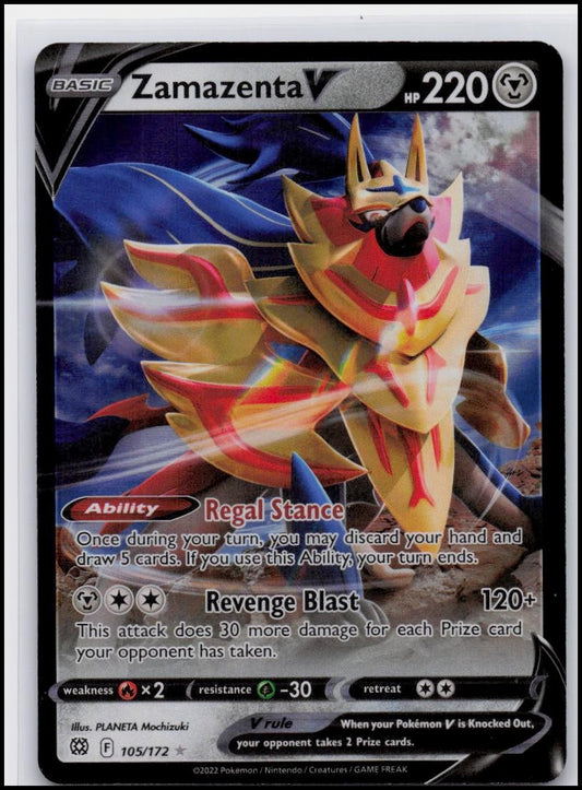 SWSH09: Brilliant Stars #105/172 Zamazenta V