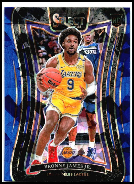 2024-25 Select Blue Ice #396 Bronny James JR Lakers