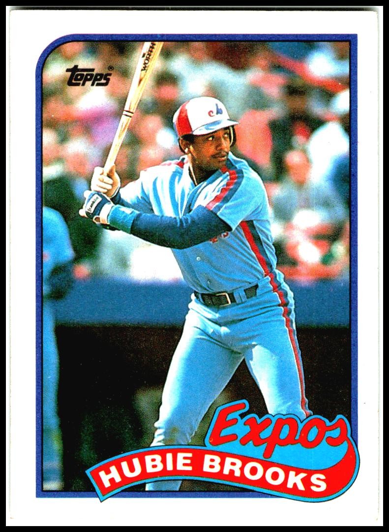 1989 Topps #485 Hubie Brooks Montreal Expos