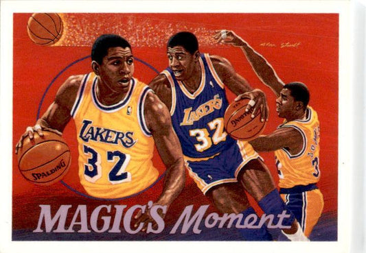 1991-92 Upper Deck #29 Magic's Moment Los Angeles Lakers