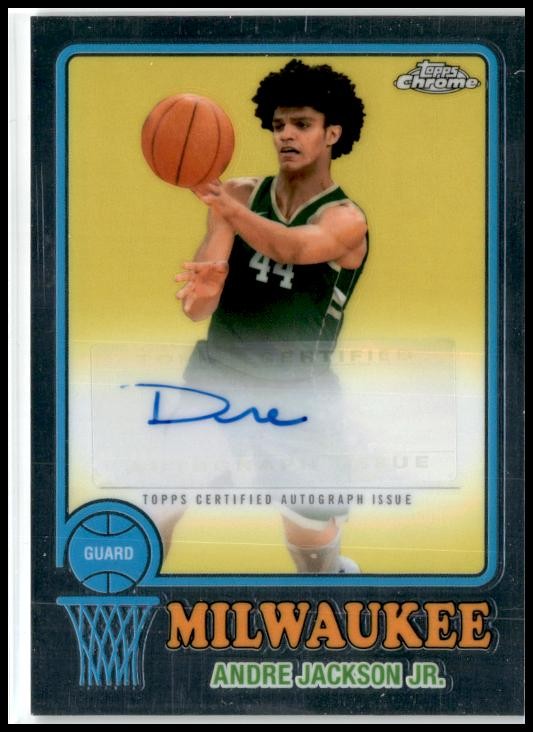 2024-25 Topps Chrome 1973 Topps Auto #73TA-AJ Andre Jackson JR Milwaukee