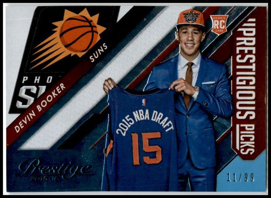 2015-16 Prestige Prestigious Picks Light Blue #13 Devin Booker Phoenix Suns
