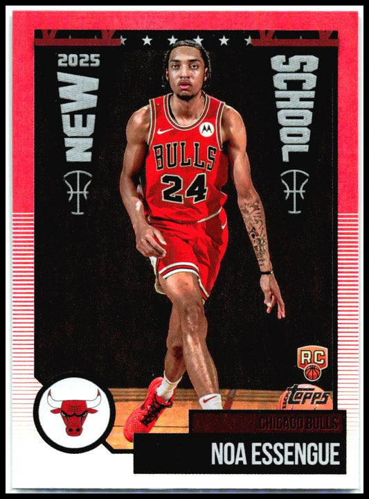 2025-26 Topps New School Foil #NS-12 Noa Essengue Chicago Bulls