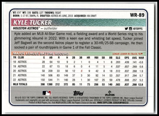 2023 Topps Big League #240 Kyle Tucker Houston Astros