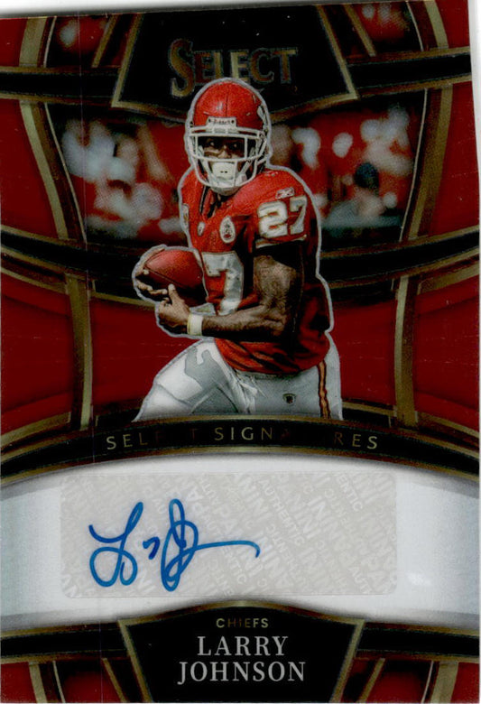 2022 Panini Select #SSP-LAN Larry Johnson Auto Kansas City Chiefs /75