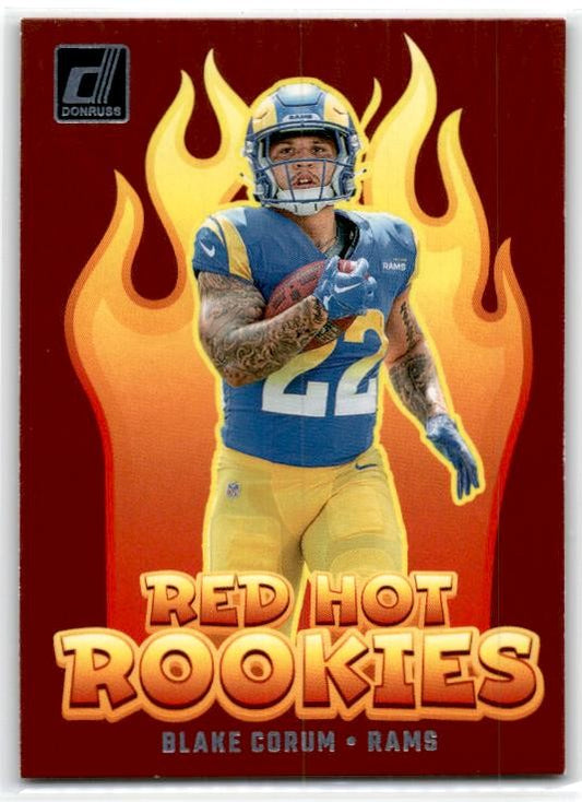 2024 Donruss Red Hot Rookies #RHR-BCM Blake Corum Los Angeles Rams
