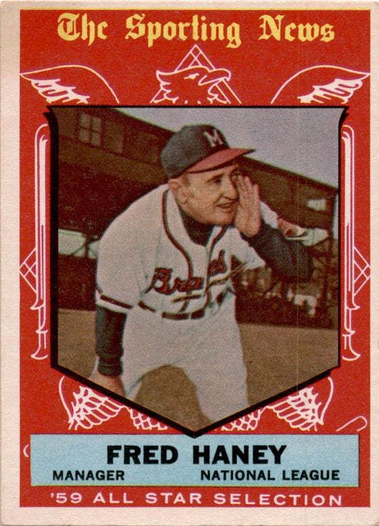 1959 Topps #551 Fred Haney Milwaukee Braves