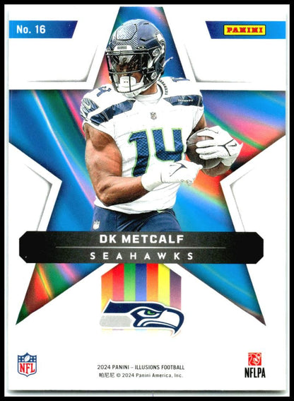 2024 Panini Illusions Shining Stars #16 DK Metcalf Seattle Seahawks