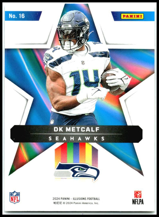 2024 Panini Illusions Shining Stars #16 DK Metcalf Seattle Seahawks