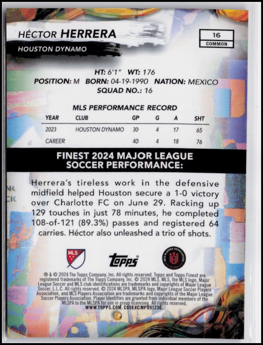 2024 Finest MLS #16 Héctor Herrera