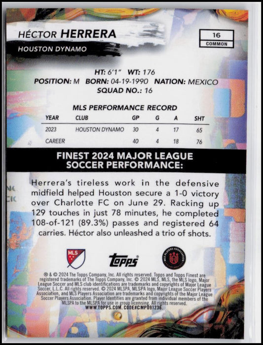 2024 Finest MLS #16 Héctor Herrera