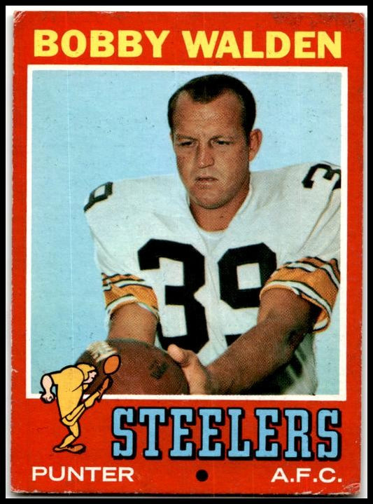 1971 Topps #102 Bobby Walden Pittsburgh Steelers