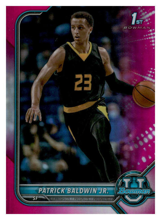 2021 Bowman University #26 Patrick Baldwin Jr. Pink