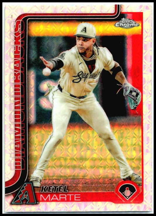 2025 Topps Chrome Logofractor #272 Ketel Marte Arizona Diamondbacks