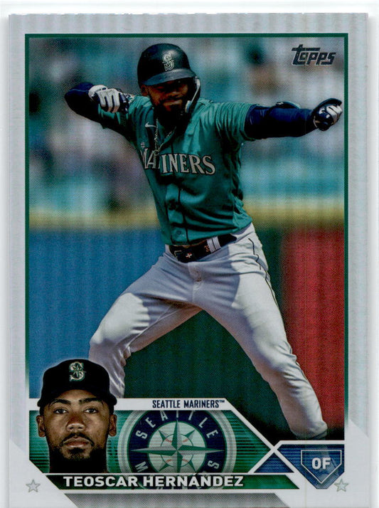 2023 Topps Update Rainbow Foil #US149b Teoscar Hernández Seattle Mariners
