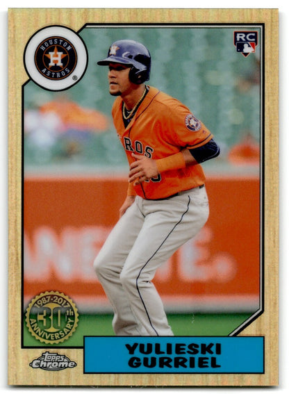2017 Topps Chrome 1987 Baseball Yulieski Gurriel Houston Astros #87T-23