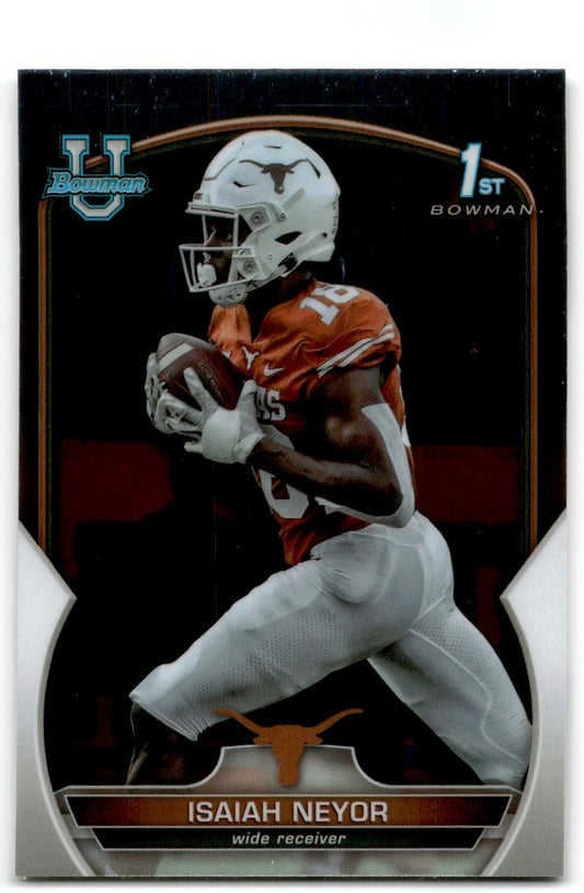 2022 Bowman University Chrome Isaiah Neyor Texas Longhorns #56