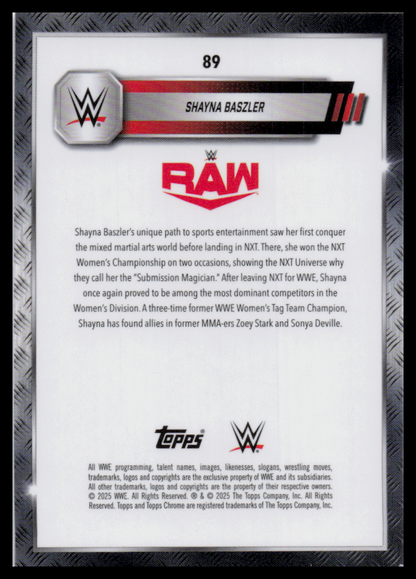 2024 Topps Chrome WWE #89 Shayna Baszler 