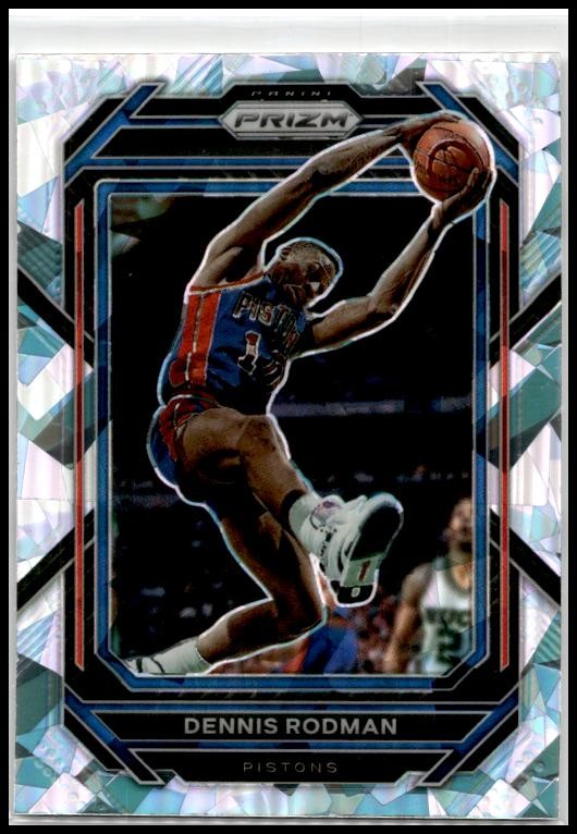 2022-23 Panini Prizm Prizms Ice #291 Dennis Rodman Detroit Pistons